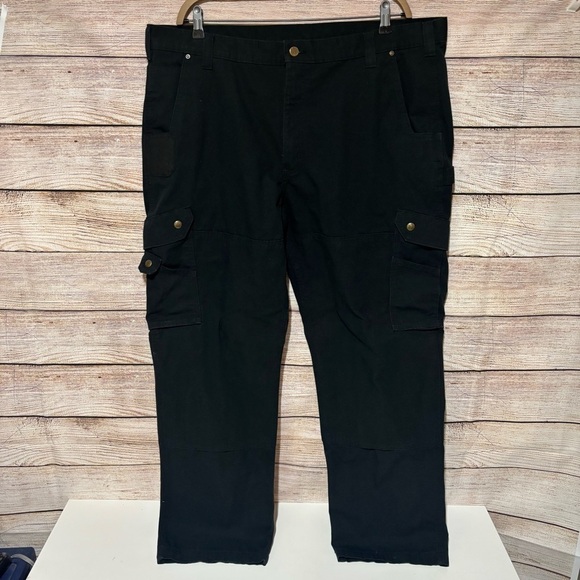 Carhartt Other - CARHARTT RIPSTOP CARGO Work Pants B342 BLK 42x32 Workwear RELAXED FIT